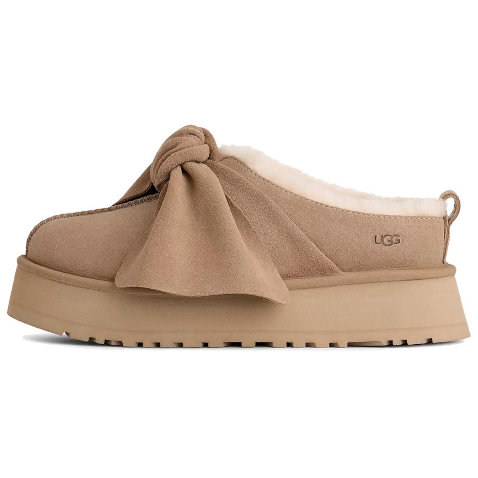UGG Comfortable Retro Anti-Wear Open-Toe Slippers Women slippers Brown 1176290-SAN