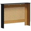 Radiator Cover Black 112 x 19 x 81.5 cm MDF
