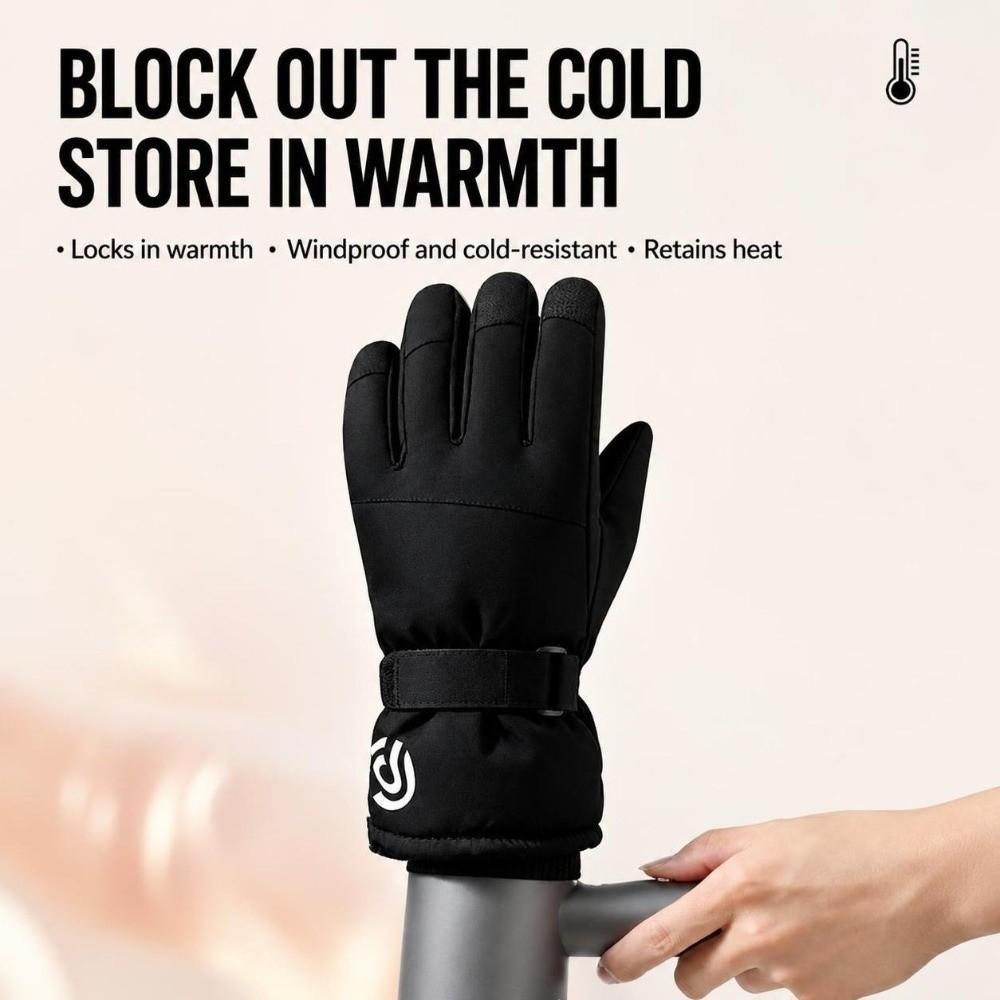 Cold-proof Skiing Gloves Windproof Outdoor Cycling Gloves Trendy Snowboard Gloves for Men Women