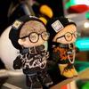 Niannyyhouse 15cm Plush Clothes: Leopard Print Suit, Stretch Hat, Hoodie, Shorts, Accessories, Glasses, Shoes, Cotton Doll, Dress-Up (White+Black, 15c