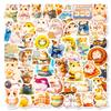 56 Milk Tea Hamster Graffiti Stickers Super Cute Cartoon Hamster Decorative Handbook Diary Stickers