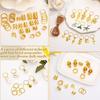 285PCS/Lot Metal Hair Rings Hollow Out Jewelry DIY Accessories For Creative Hair Braiding