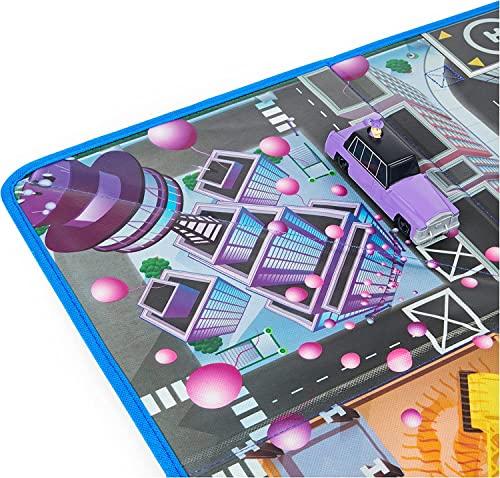 Paw Patrol The Movie True Adventure City Movie Play Mat, 11.5" X 11.5" with Two Exclusive Vehicles, Storage Box, and Tidying Set (061190)