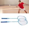 Badminton Set Iron Alloy Incrsed Ar Shock Absorption Lightweight Badminton Racket Set for Beginner Children Adults