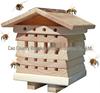 Wooden Insect House: Outdoor Garden Beehive & Pollinator Habitat