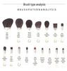 24-Piece Professional Animal Hair Makeup Brush Set for Artists - Real Wool Brushes