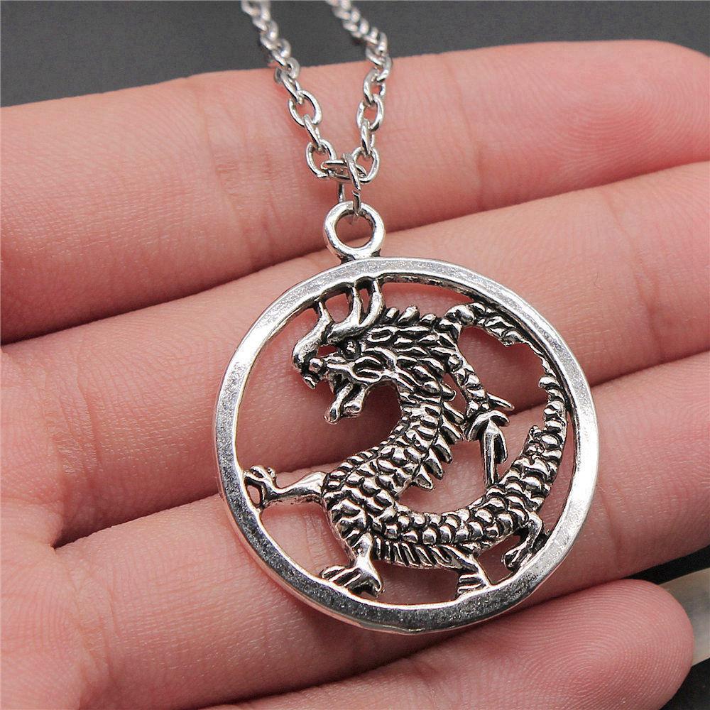 45cm Or 70cm Long Chain Necklace Dragon Snake Anime Minimalist Jewelry Components QN023