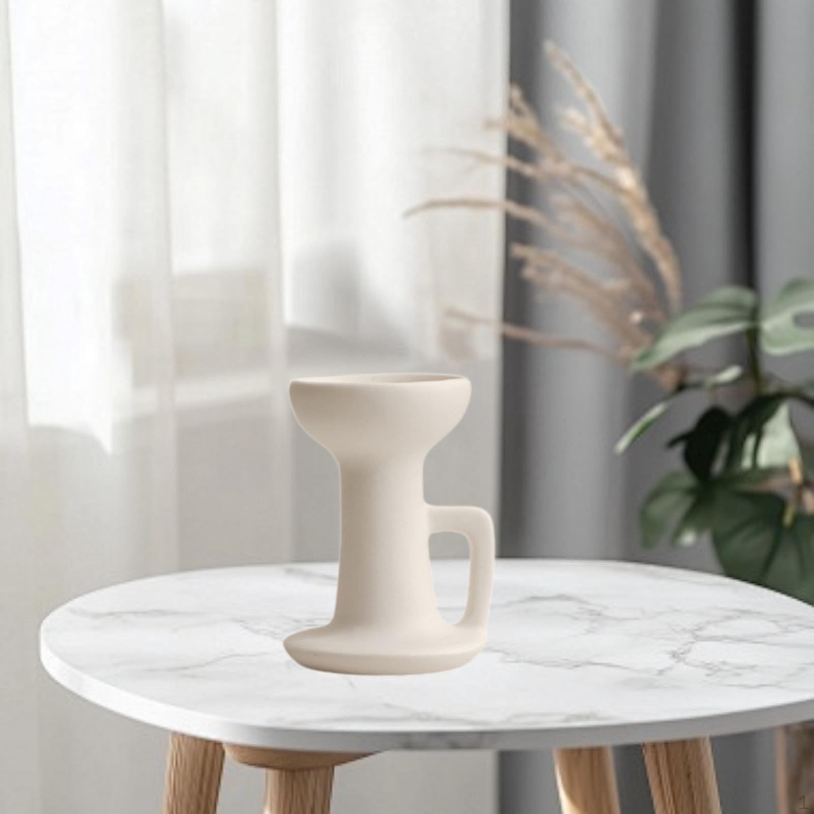 Керамический Подсвечник Декоративный с Ручкой Украшение Центральная Часть Стола Подсвечник для