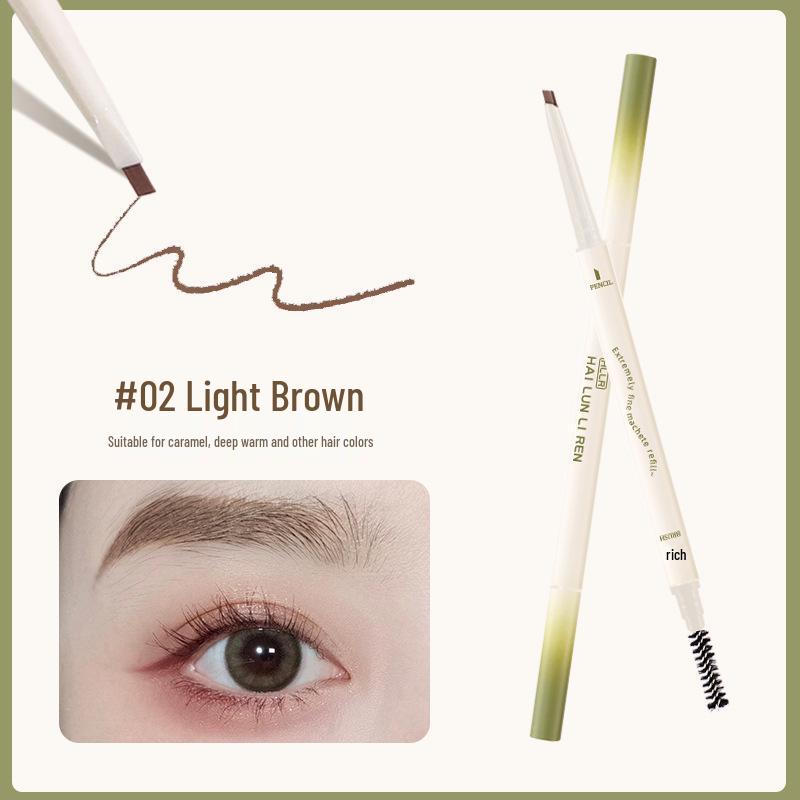 Helen Liren Doppelseitiger Augenbrauenstift: Wasserfest, Wischfest, Schweißfest, Langanhaltende Farbe.