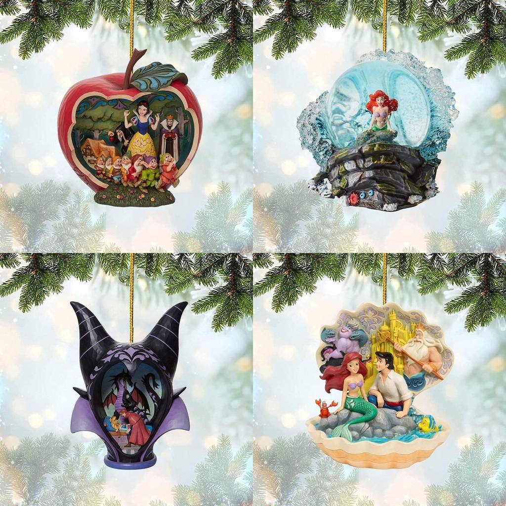 Schönes Prinzessin und Biest Acryl Cartoon Weihnachtsbaumschmuck für Partys