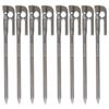 [Ellisse] Forged Pegs [Ellisse Stake] 18cm Chrome Plated MK-180C (Set of 8)