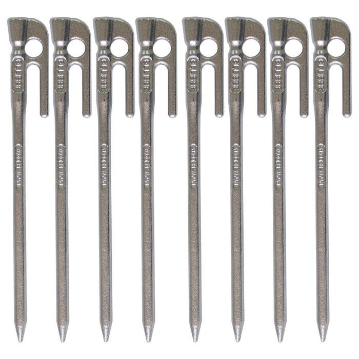 [Ellisse] Forged Pegs [Ellisse Stake] 18cm Chrome Plated MK-180C (Set of 8)