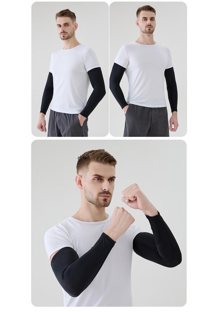 Unisex Ice Silk Sun Protection Cooling Sleeves for Outdoor Driving & Cycling
