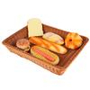 Household Desktop Rectangular Food Bread Fruits Storage Basket for Office RestaurantCoffee Color XL
