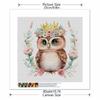New Arrival 5D DIY Full Circle Diamond Painting "Painted Owl" Embroidery Cross Stitch Home Decor Gift