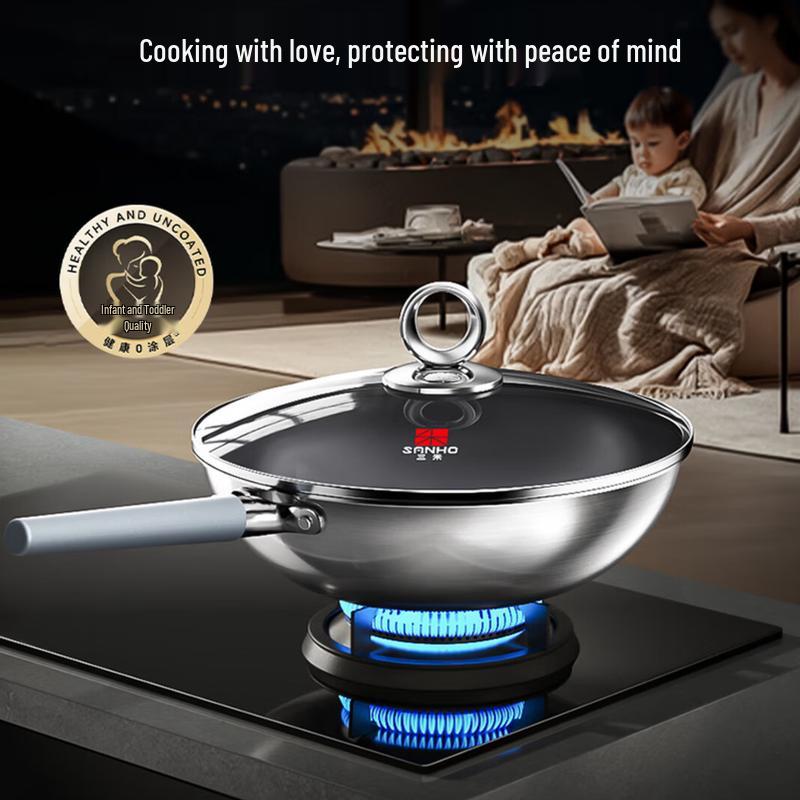 Sanhe Titanium Alloy Biomimetic Non-Stick Wok