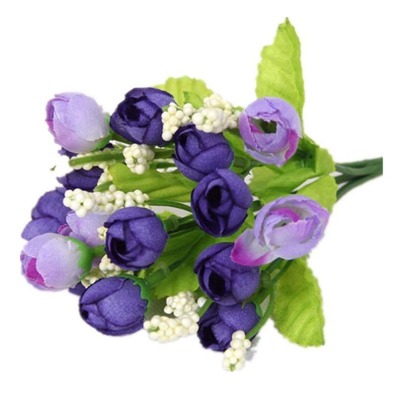 Versatile Artificial Flowers Tea Rose Buds Perfect For Wedding And Home Decor