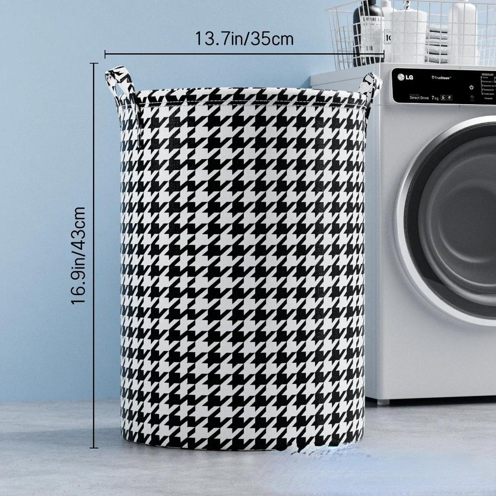 Foldable Round Clothes Laundry Basket Child Toys Dirty Clothes Household Storage Box Cotton Waterproof Large Capacity Organizer