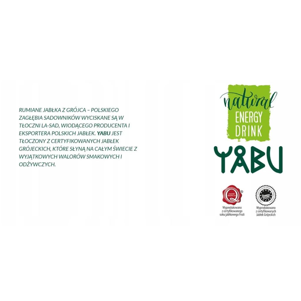 Yabu Energy Drink Naturale Arancia 250ml