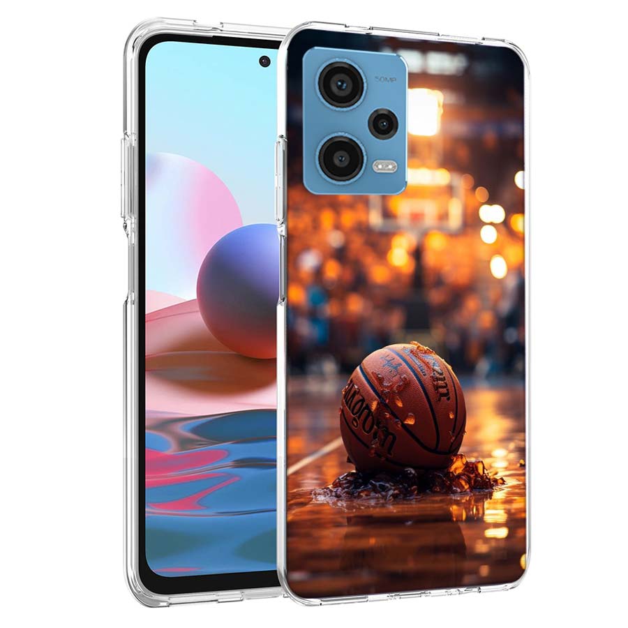 Basketball Phone Case For Redmi Note 13 12 14 15 Pro Plus 13R 11 11T 11E 11S 10 Pro 10S 9 9S Cover Cell Clear TPU Capa Cases Sho