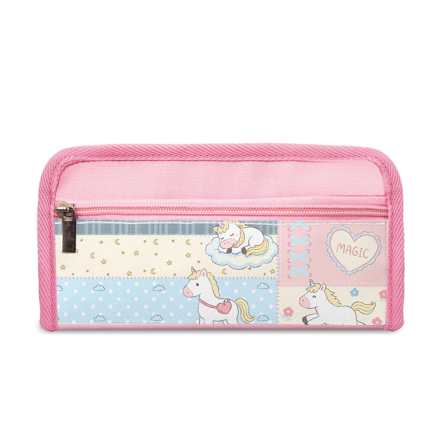 Student Unicorn Pencil Case - Korean Style, Cute, Large Capacity, High Appearance Value