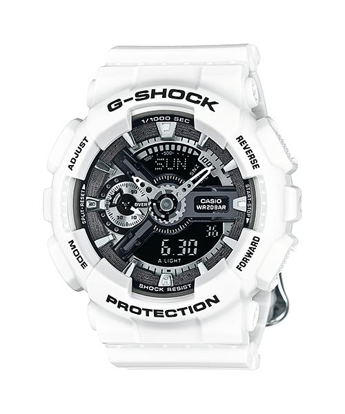 

Casio Men s Resin 200M Water Resistant Digital Shock Resistant Quartz Watch GMA-S110F-7A белый