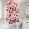 GAETU Festive Christmas Shower Curtain Snowman Holiday Bathroom Decor Waterproof Fabric Xmas Pattern Backdrop Festive Home Dec