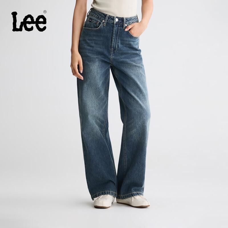 Lee 430 High-Waist Wide-Leg Denim Jeans 26