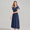 Shetu Women's Summer Denim Midi Dress