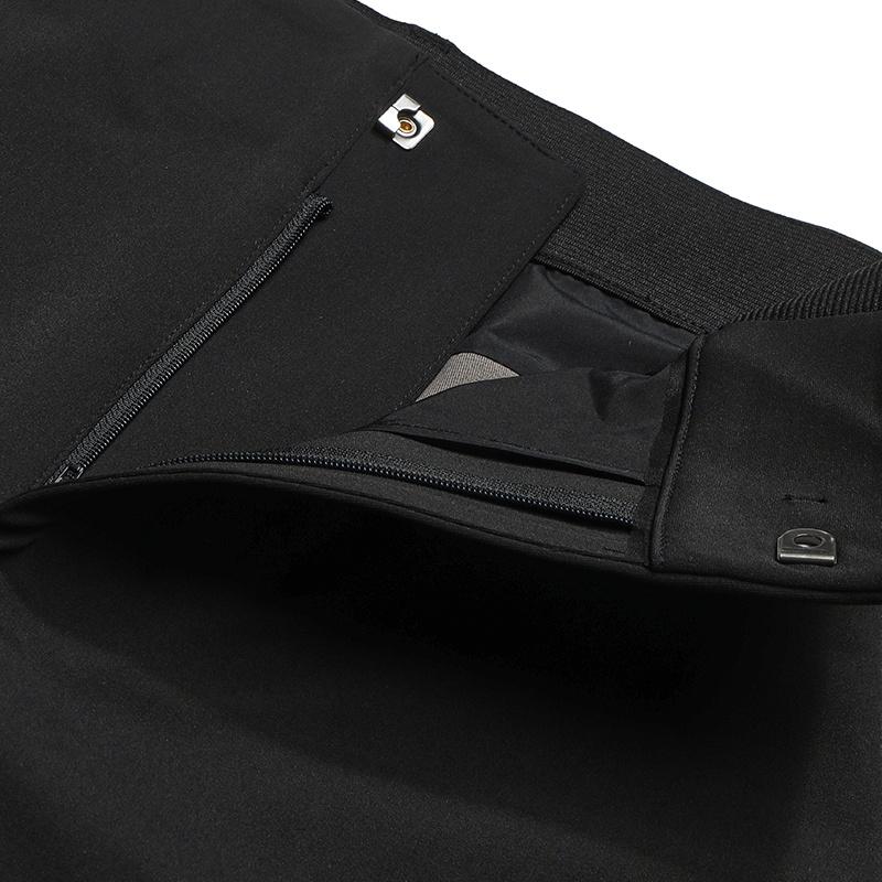 FILA Blue Fashion Classic Simple Business Casual Comfortable Knit Leisure Pants Men bottoms Black F11M612605FBK