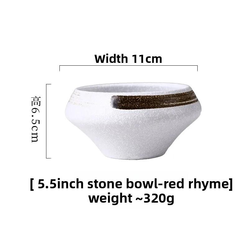 Japanese Style Ceramic Conical Bowl Creative Dessert Simple Deep Salad Bowl Commercial Rice Elegant Soup noodle ramen bowl