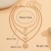 European-American Versatile Starfish Rose Sun Pendant Necklace Set for Women