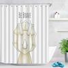 Animal Style Shower Curtain Lion Bathroom Curtain Cartoon Hedgehog Pattern Vintage Bathroom Waterproof Curtains 3D Shower Screen