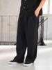B:MING LIFE STORE by BEAMS Ambience Polyester 2-Pleats Pants, Men's, Black, Size S (92230184247)