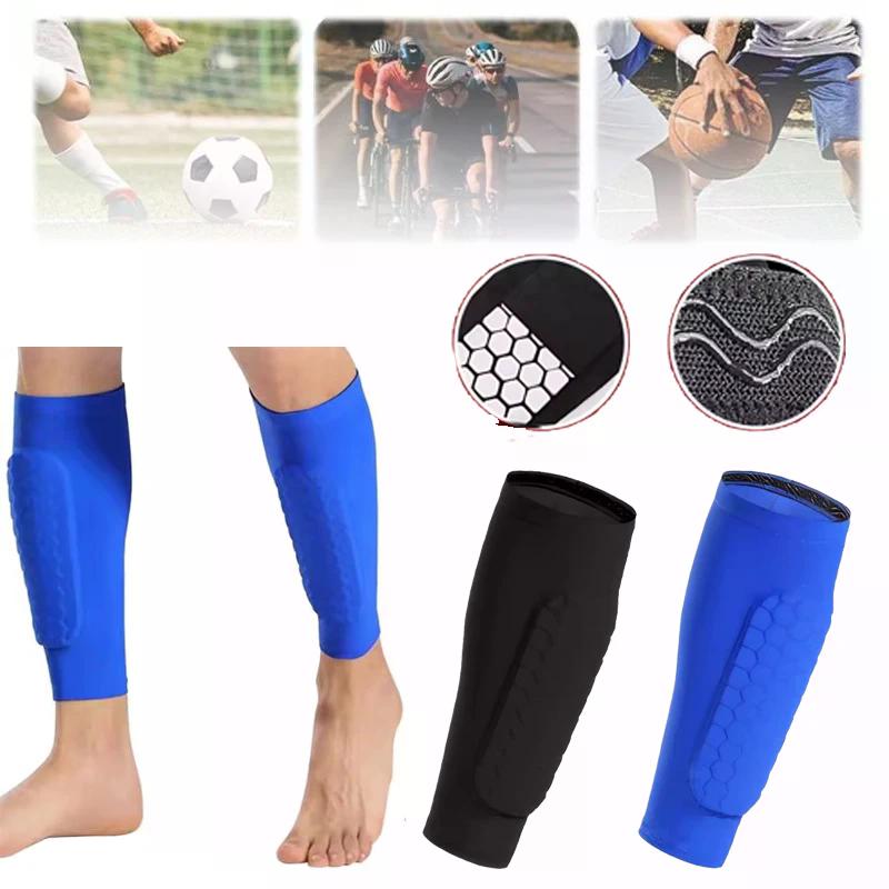 Soccer Protection Tibia Ski With Honeycomb Pad Sports Shin Splints Calf Protection Sleeve Trail Running Leggings Football Socks
