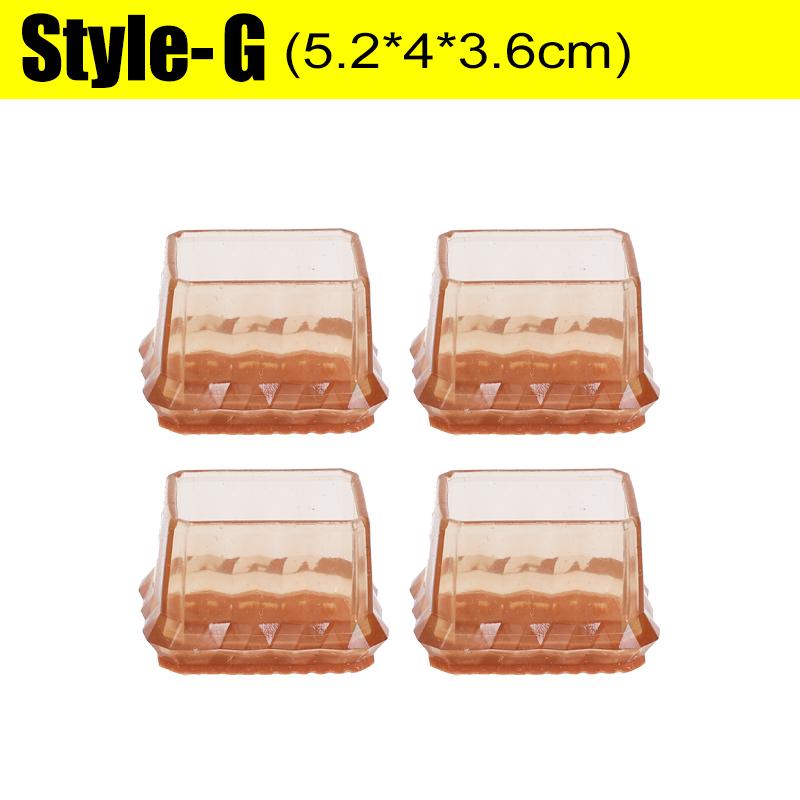 24/2pcs Chair Leg Caps with Non-slip Felt Floor Protector Pads Anti Scratch Table Leg Cover Plugs Furniture Foot Cover Sliders