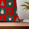 Merry Christmas HO HO Santa Claus Cushion For Bedroom Car Coffee Shop Room Soft and Living Room Sofa Decorative Pillow Cover Cas