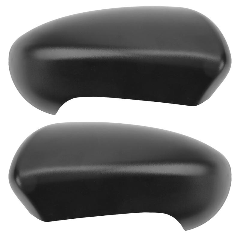 Door Rear View Mirror Cover Left Right Side ABS Black Door Wing Mirror Cover Cap Replacement for Nissan Qashqai J10 2007‑2014