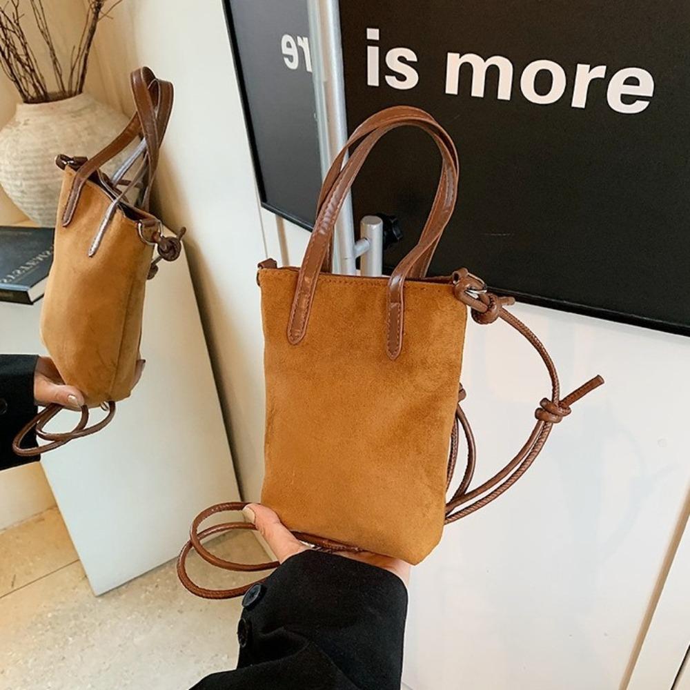 Korean Style Leopard Print Shoulder Bag Fashion Design Handbag Suede Crossbody Bag Travel