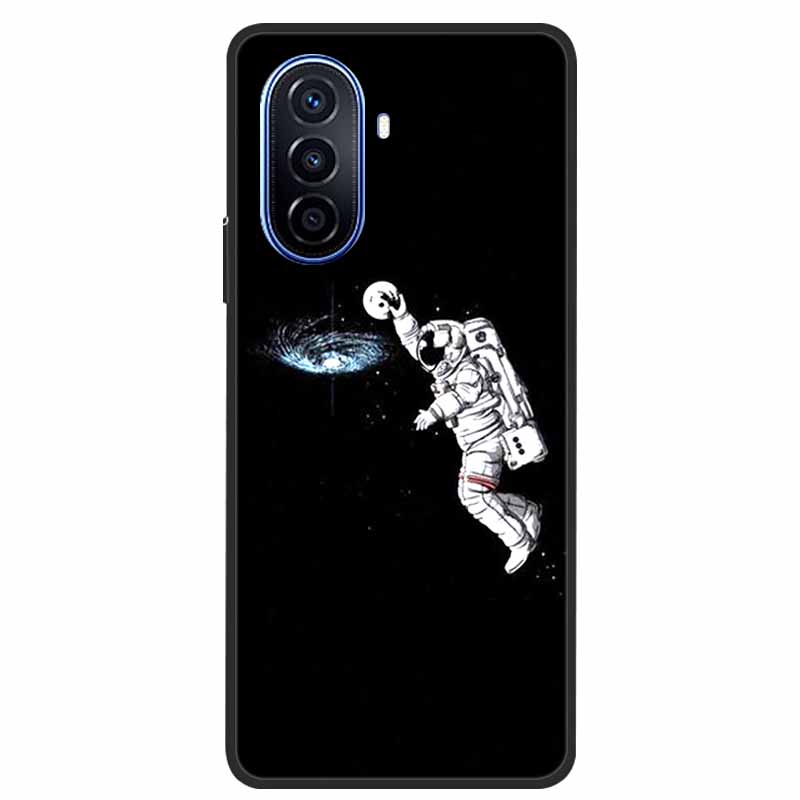For Huawei Nova Y70 Plus Case Wolf Black Silicone Soft Phone Case For Huawei Nova Y70 Back Cover Case NovaY70 Y 70 Funda Coque