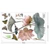 Pvc Lotus Wall  Stickers Self-adhesive Wallpaper For Bedroom Living Room Dining Room Commercial