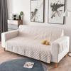 Hot Reversible Quilted Diamond Grid Sofa Mat Waterproof Solid Color Furniture Protective Cover Household Non Slip Couch Cushion