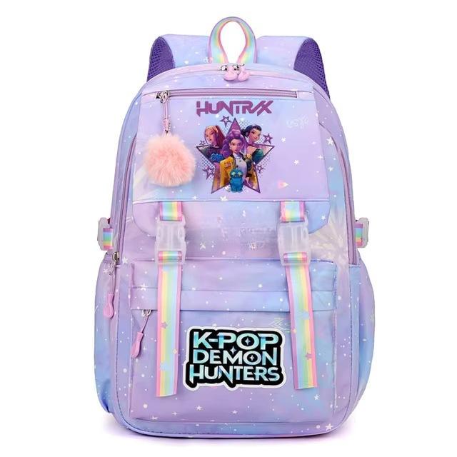 Kpop Witch Hunters Cartoon Backpack Girl Student Large Capacity School Bag Elementary School Student Backpack Lightweight backpack