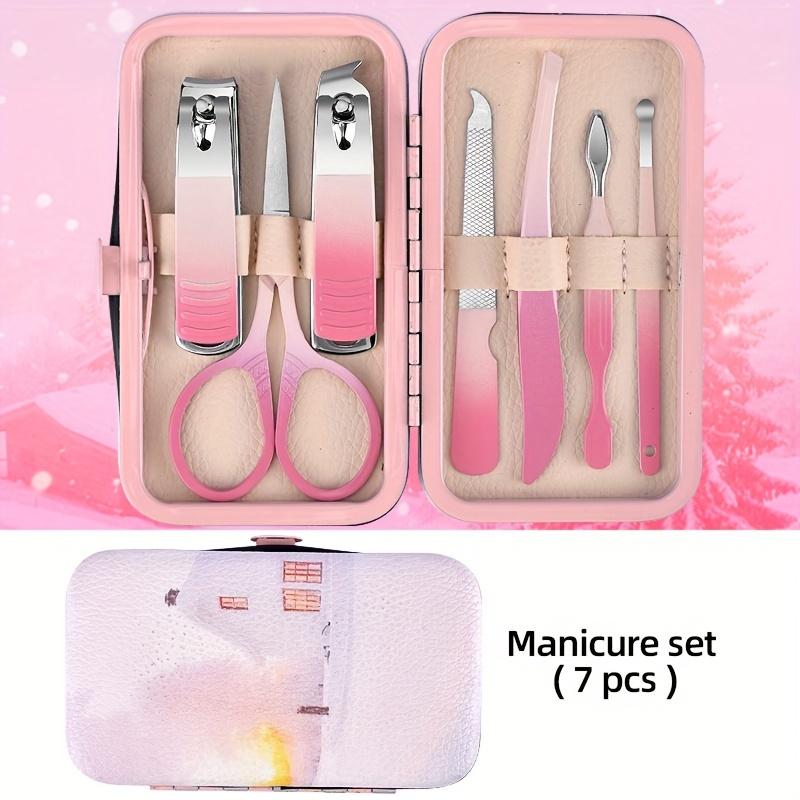 

7/10/13/19 шт. Новые градиентные цвета маникюрный набор педикюрные наборы кусачки для ногтей высококачественная сталь профессиональные кусачки для ногтей инструменты с
