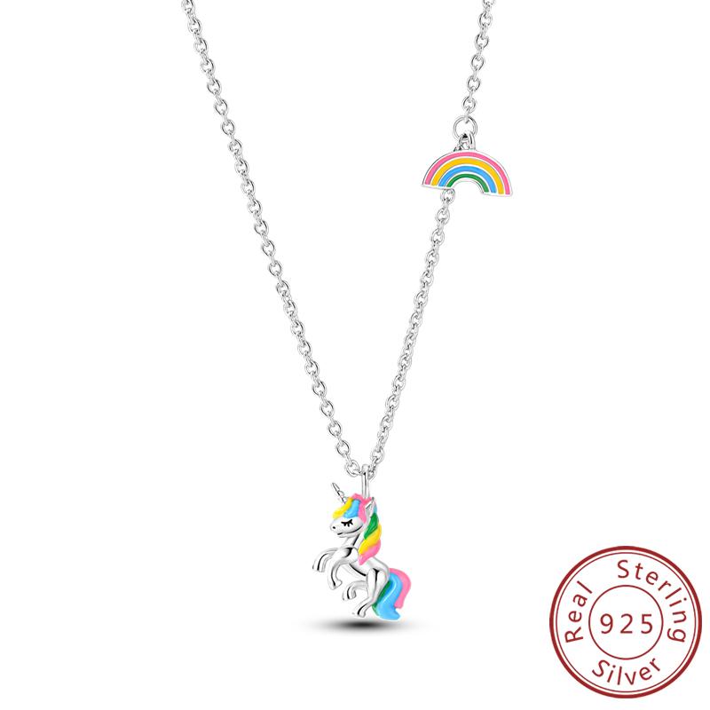 New Copper Necklaces Tulip Heart Sun Star Moon Bow Zircon Pendant Necklace For Women Fashion Jewelry Making Gifts