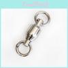 Premium Quality 50pcs Ball Bearing Swivels Double Round Split Rings For Fishing Tackle