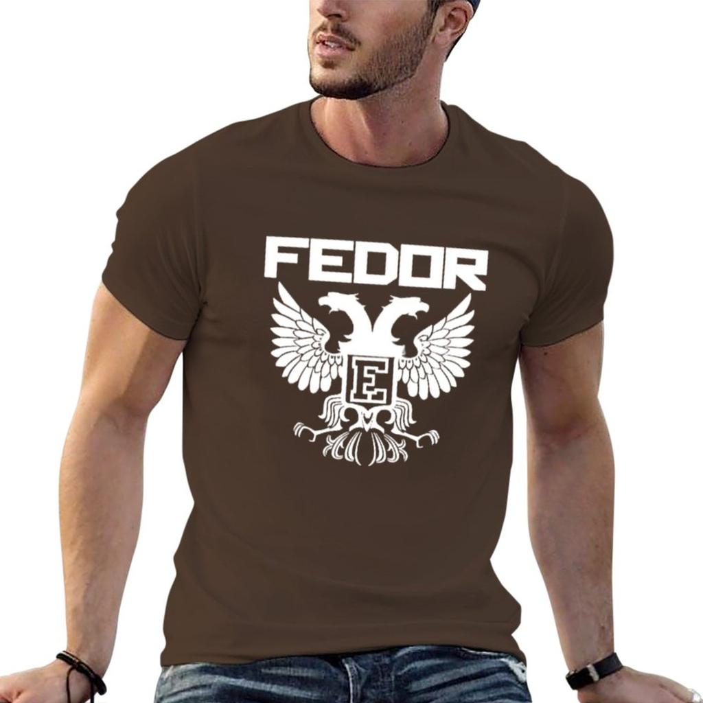 Neues Fedor Emelianenko T-Shirt Bluse, individuelle T-Shirts, selbst gestaltete Anime-Kleidung, Oversize-T-Shirt für Herren