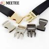 Meetee 2/4/10Pcs 20-38mm Metal Quick Release Buckle Webbing Adjust Clasps Hook for Backpack Dog Collar Safety Belt DIY Accessory
