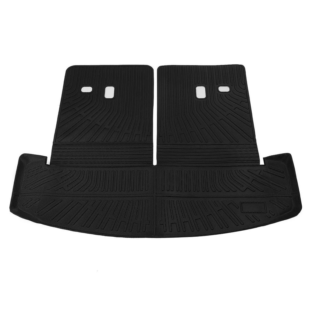 Cargo Mat with Back Seat Cover Anti Slip TPE All Weather Trunk Liner Seat Back Protector Replacement for Santa Fe 2024