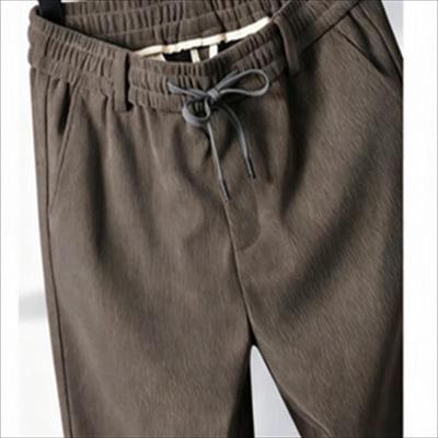 Men's Fleece-Lined Corduroy Straight-Fit Casual Pants